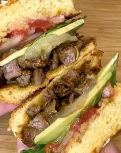 Photo of Mexican torta.