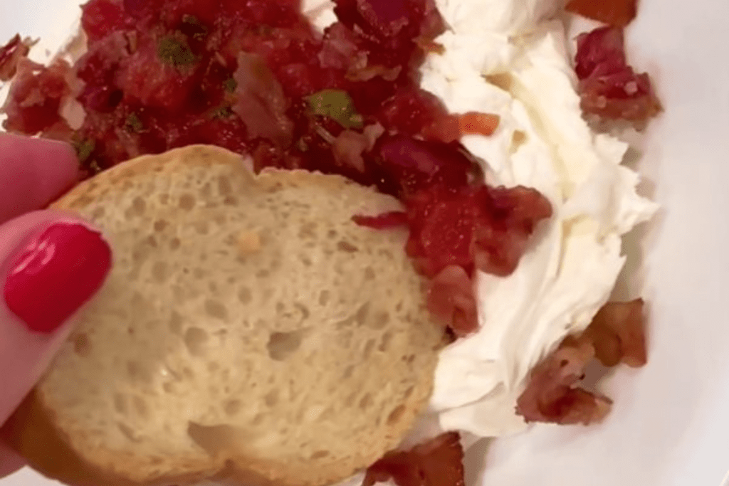 whipped goat cheese with salsa